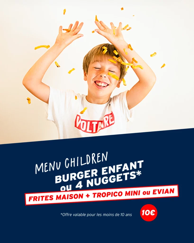 Les menus enfants tous les mercredis - King Marcel